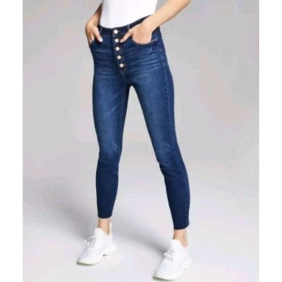 NWT And Now This Hight waist Perfect Skinny Exposed Button Jeans  24 - Picture 12 of 12